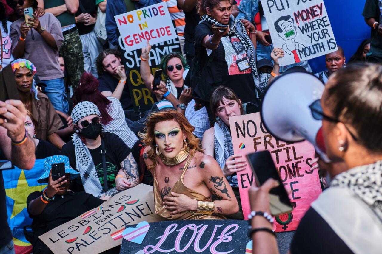 "Kväärid Palestiina eest surmani!" Nojah, kelle surmani...