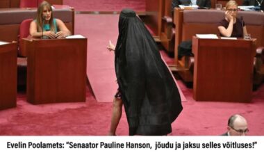 Kuna burkat keelustada ei taheta, ilmus austraallanna protestiks parlamenti just burkas