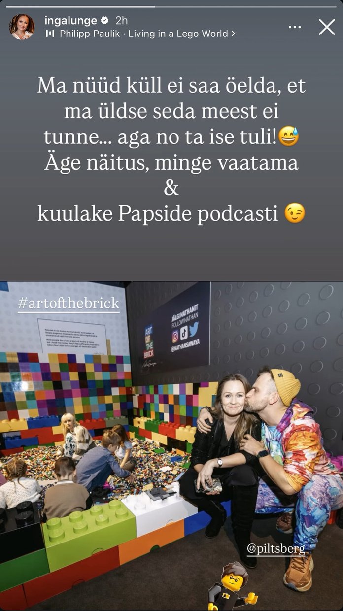 Kuvatõmmis Inga story'st