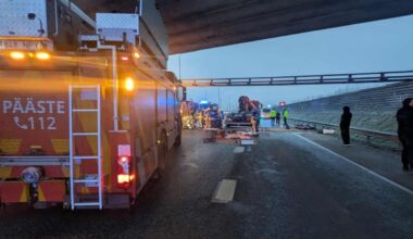 PPA alustas viaduktilt alla sõitnud veoki juhtumis väärteomenetlust