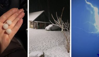 Põhja-Eestis möllab tugev rahe ja oodata on lumesadu, Teletorn sai välgutabamuse - Maaleht