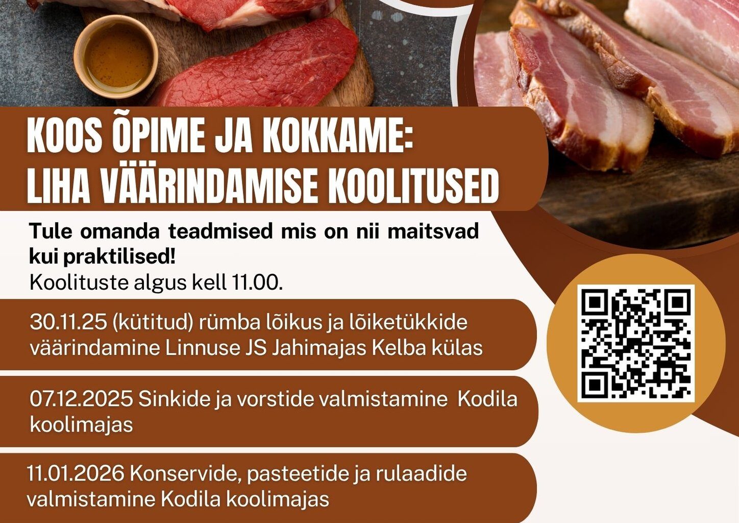 Linnuse Jahiselts korraldab toidu väärindamise koolitusi