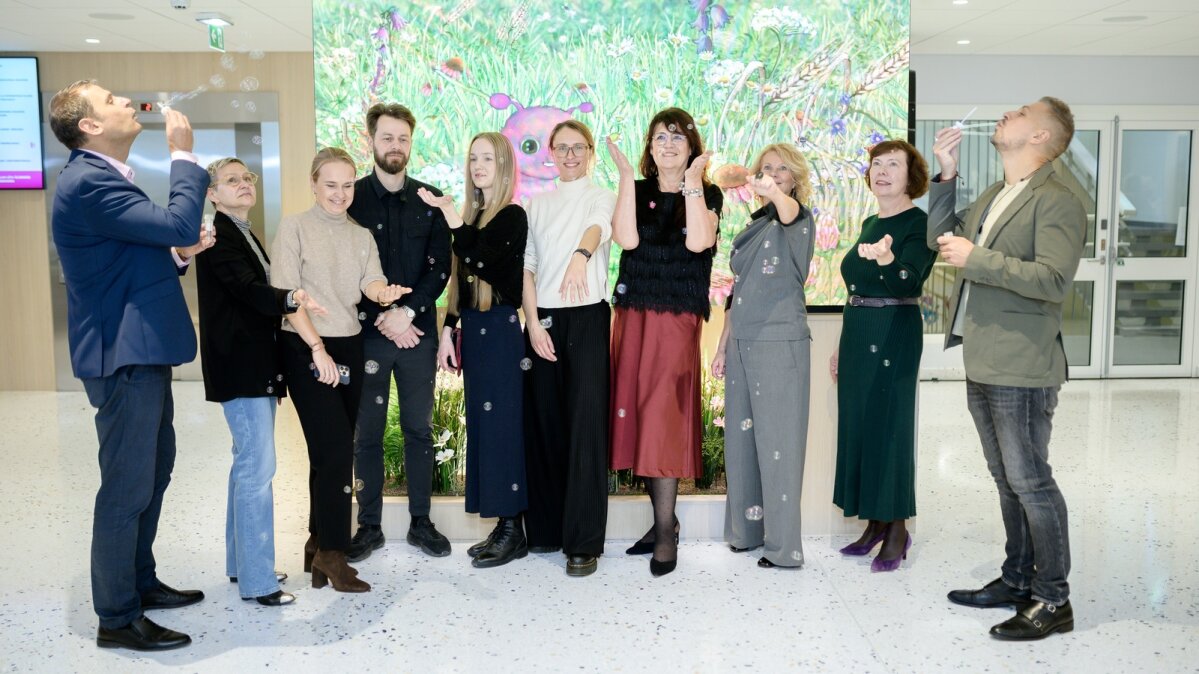 lastehaigla lõi peahoone fuajeesse lapsesõbraliku keskkonna