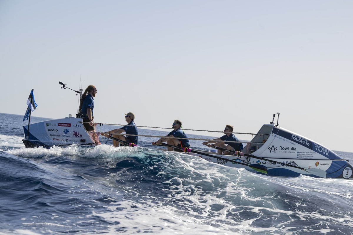 VIDEO | Maailma raskeim sõudevõistlus üle Atlandi lükkub tormi tõttu edasi. Eesti sõudetiim: see tekitas veidi murtud tunde