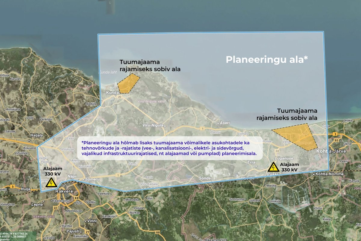Käivad otsingud tuumajaama asukohale. Fermi Energia üritab planeeringuala elanike infolünki täita