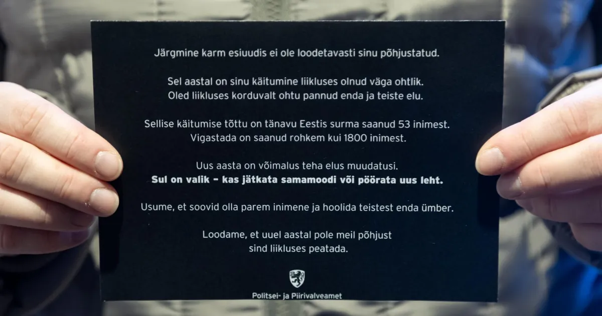 Aasta liiklusrikkuja tiitel läheb tänavu Saaremaale - Virumaa Teataja