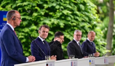 Macron kohtub esmaspäeval Zelenskõi, Starmeri ja Merziga