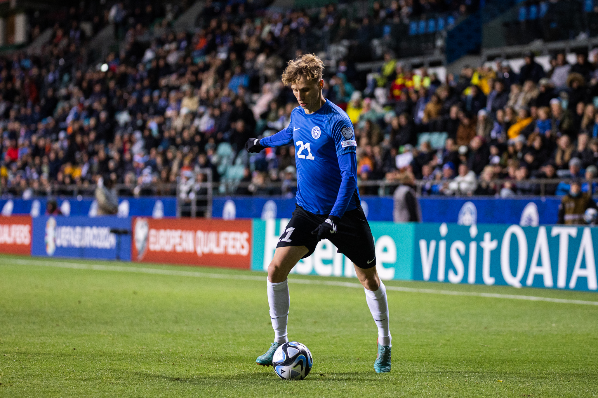 Kõik. Eesti koondist esindanud poolkaitsja Bogdan Vaštšuk naaseb koju. Foto: Jana Pipar