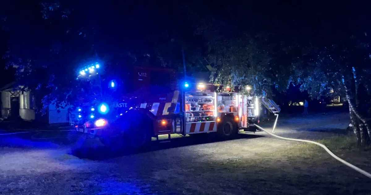 Pärnu elumajapõlengus sai kannatada meesterahvas