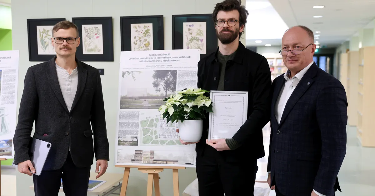 GALERII ⟩ Maaülikooli väikeloomakliiniku arhitektuurikonkursi võitis «Peegeldus»