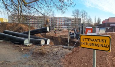 PILDID ⟩ Annelinnas algas 15-korruselise majamüraka ehitus