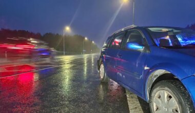 PILDID ⟩ Veokijuht sõitis Tallinna-Tartu maanteel sõiduautole tagant sisse