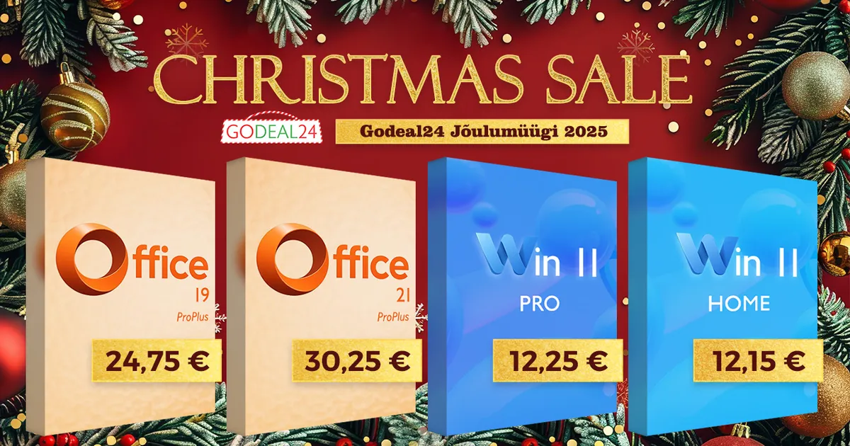 Värskenda oma arvutit eluaegse MS Office 2021-ga 30,25 euro eest ja Windows 11-ga vaid 12,25 euro eest!