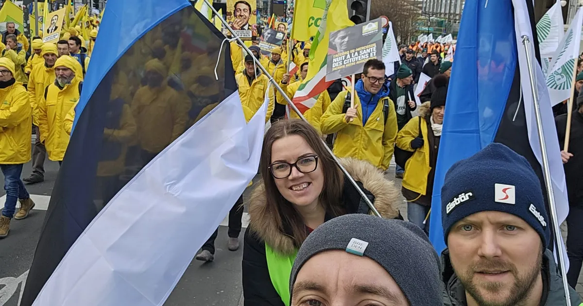 Eesti põllumehed said Brüsselis meeleavaldamise koolitust