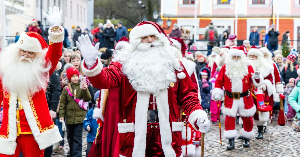 Jõuluvanad kogunesid Tartusse tippkohtumisele