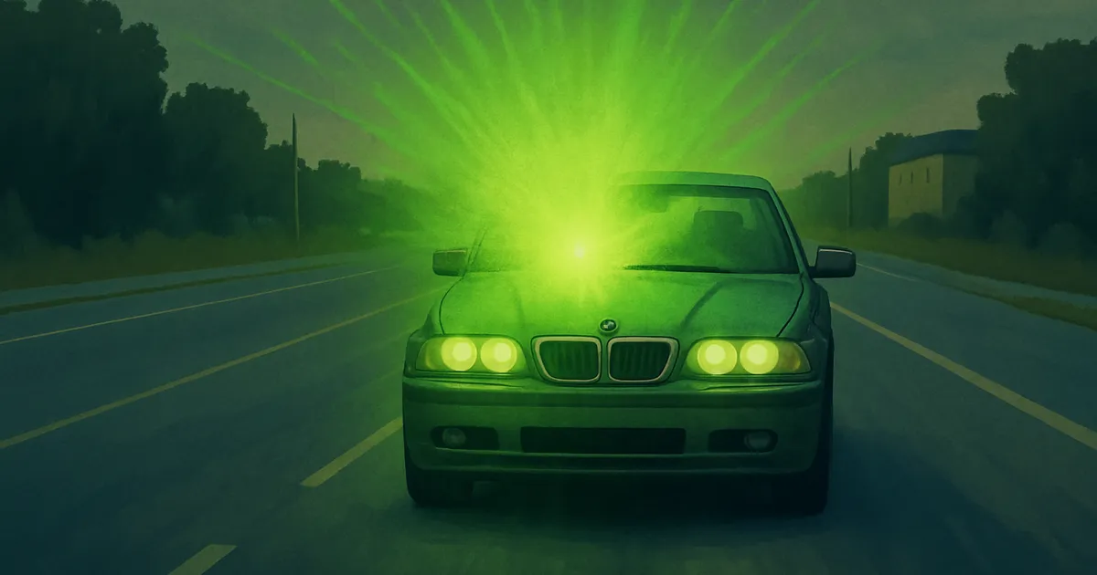 «Reaalselt silmad valutasid.» Tuvastamata isik lasi Vabaduse puiesteel vastutulevasse autosse eredat rohelist valgust