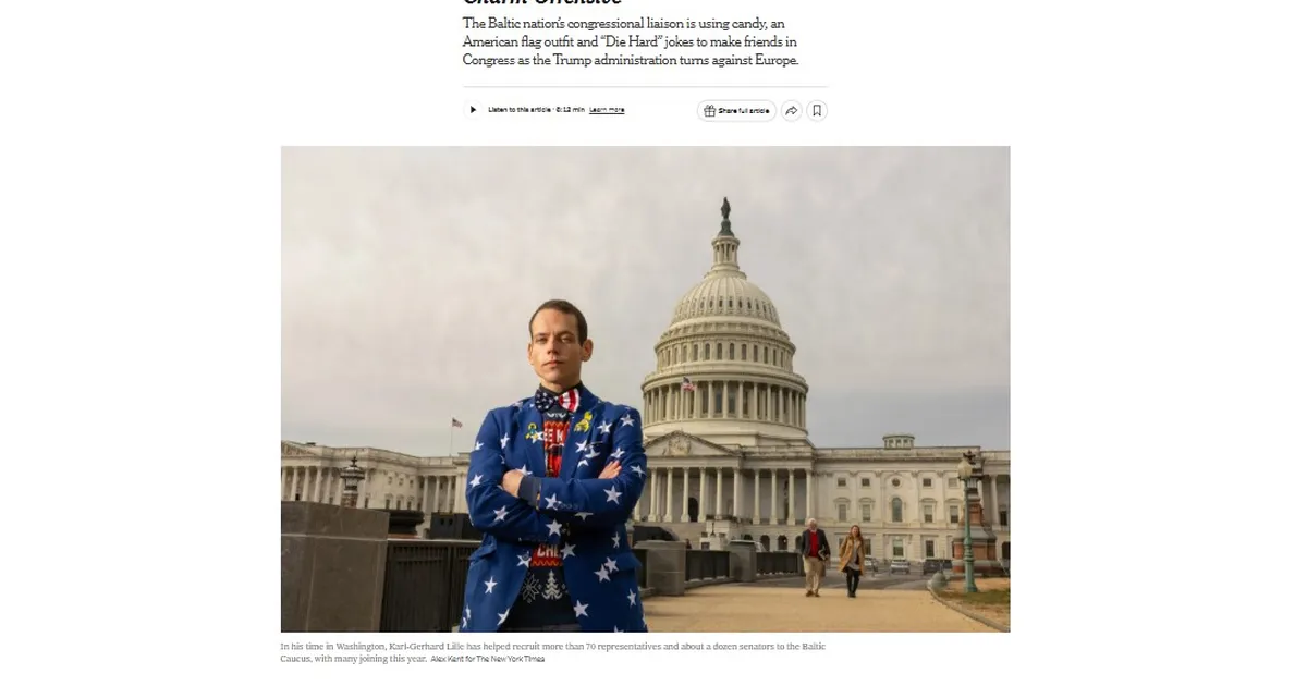 USA Kongressi saadikuid võluv Eesti saatkonnatöötaja jõudis New York Timesi - Maailm - Postimees.ee