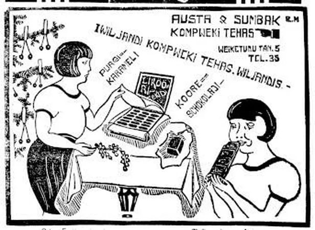 Kompvekiäri reklaam 1925. aasta 31. detsembri Sakalast