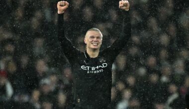 Rekordkiire Haaland jõudis märgilise tähiseni, kuid tiitlinõudleja City hakkas taaskord väristama