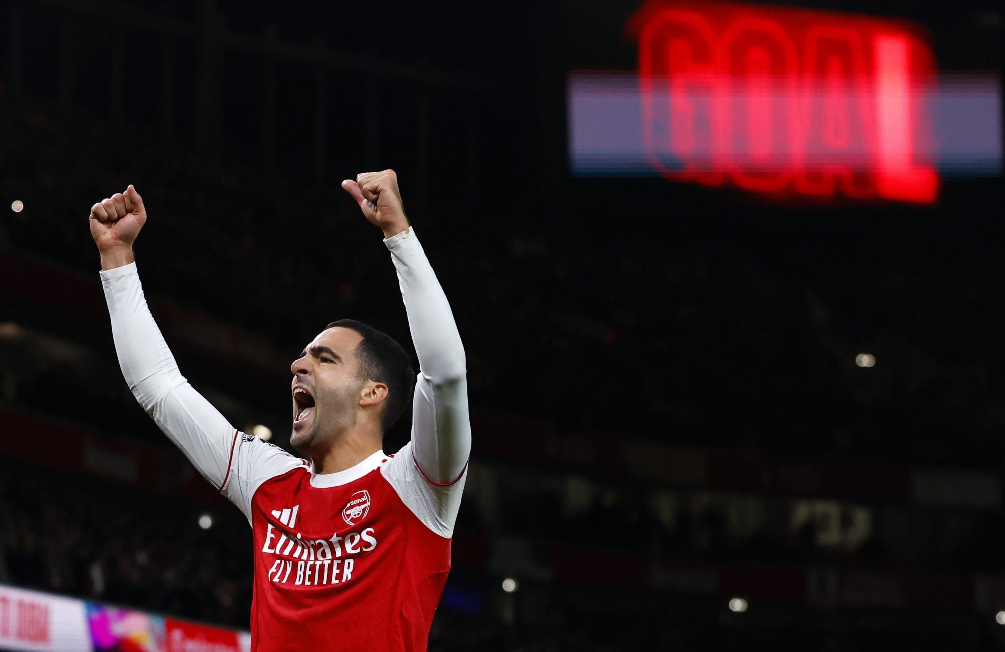 Premier League'i liider Arsenal sai kirja kümnenda võidu. Foto: Scanpix / Tolga Akmen / EPA