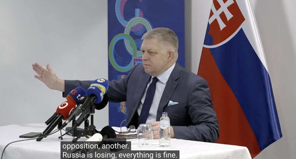 Slovakkia peaminister: kolm aastat räägiti meile, et Venemaa kaotab sõja, nüüd räägitakse, et Venemaa vallutab terve maailma