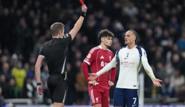 Tottenham j&auml;i 33. minutil k&uuml;mnekesi v&auml;ljakule. Foto: Scanpix / Harvey Murphy / News Images via ZUMA Press Wire