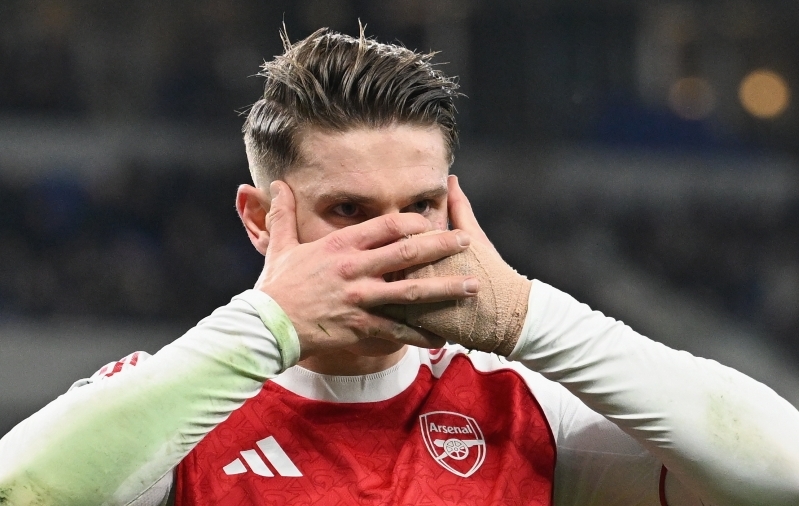 Arsenali r&uuml;ndaja Viktor Gy&ouml;keres. Foto: Scanpix / Peter Powell / EPA