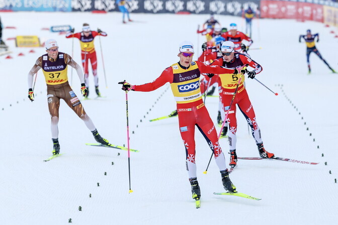 Trondheimi suusavahetusega sõidus mahtus esikümnesse üheksa norralast | Suusatamine