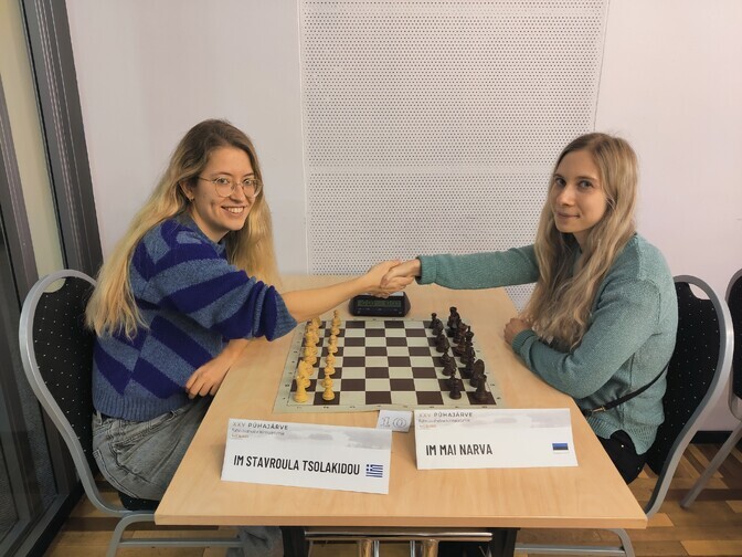 Mai Narva on Pühajärve turniiril viimase päeva eel kolmandal kohal | Male