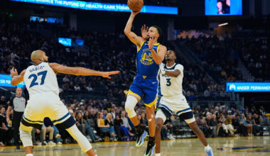 Curry naasis vigastuspausilt 39 punktiga, aga võidu võttis Timberwolves | Korvpall