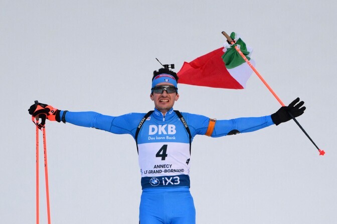 Giacomelile karjääri kolmas võit, Siimer 29. | Laskesuusatamine