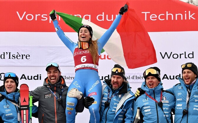 Goggia korvas oma eksimuse ülisuurslaalomi võiduga | Mäesuusatamine