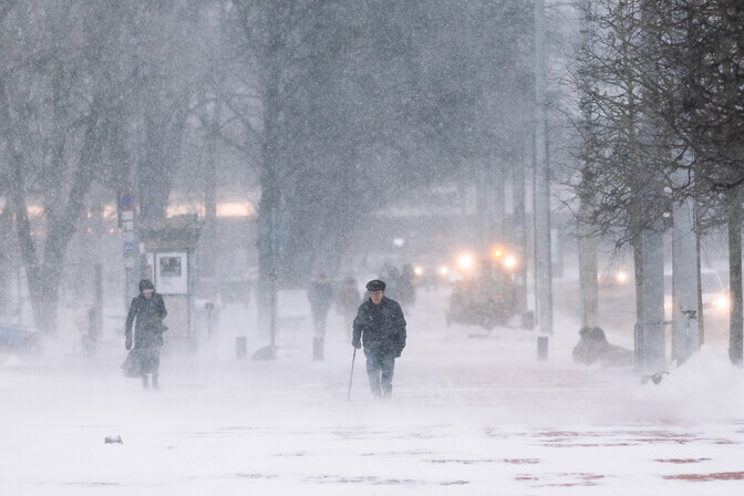 Galerii: selle talve esimene tuisupäev Tallinnas | Eesti