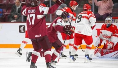 Läti hokinoored kindlustasid koha MM-i veerandfinaalis | Jäähoki