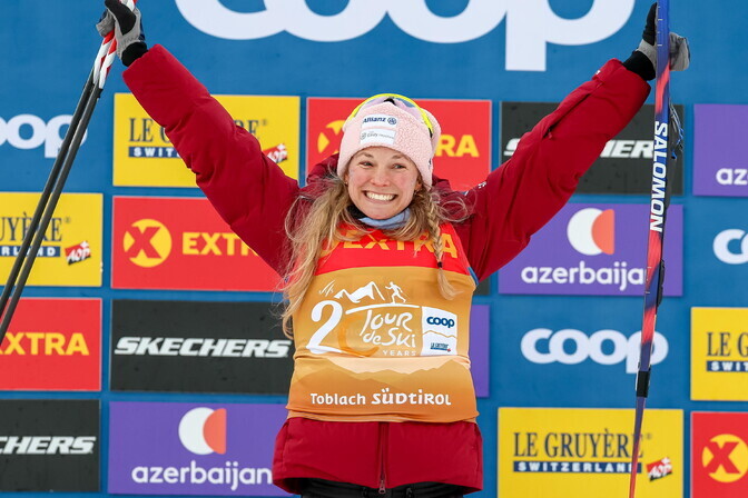 Naiste ühisstardist sõitudes näitas rootslannade ees võimu Diggins | Suusatamine