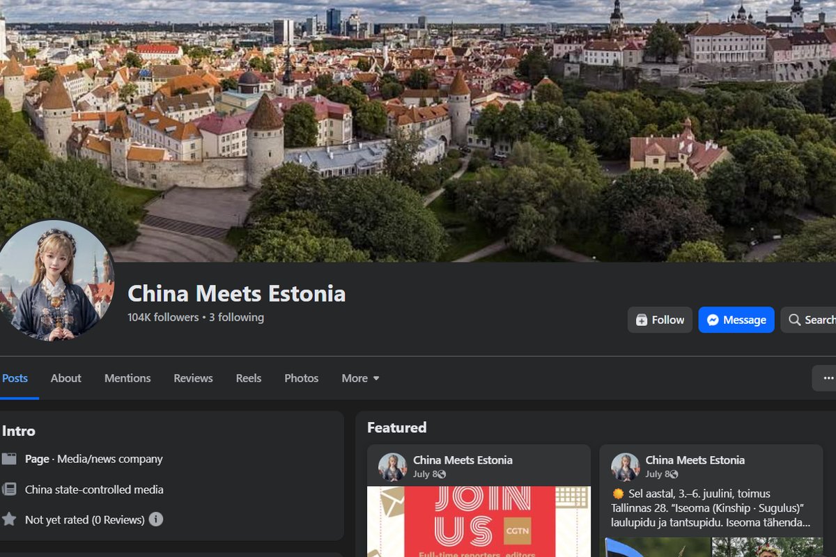 Hiina riigimeedia loob Põhja-Euroopasse sotsiaalmeedia võrgustikku, Eesti leht on juba olemas