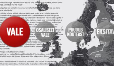 FAKTIKONTROLL | Kas vesinikukoridor „varastab“ Eesti põhjavee? Ei, tegemist on alusetu väitega