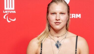 FOTO | Julge valik! Leedu olümpiavõitja väisas mainekat auhinnagalat paljastava riietusega