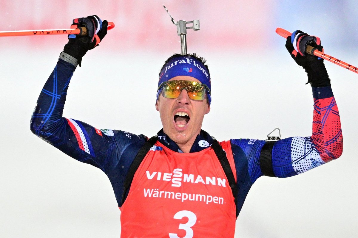 Östersundi MK: intriigi täis meeste jälitussõidu võitis Fillon Maillet, Siimer punktidest kaugel