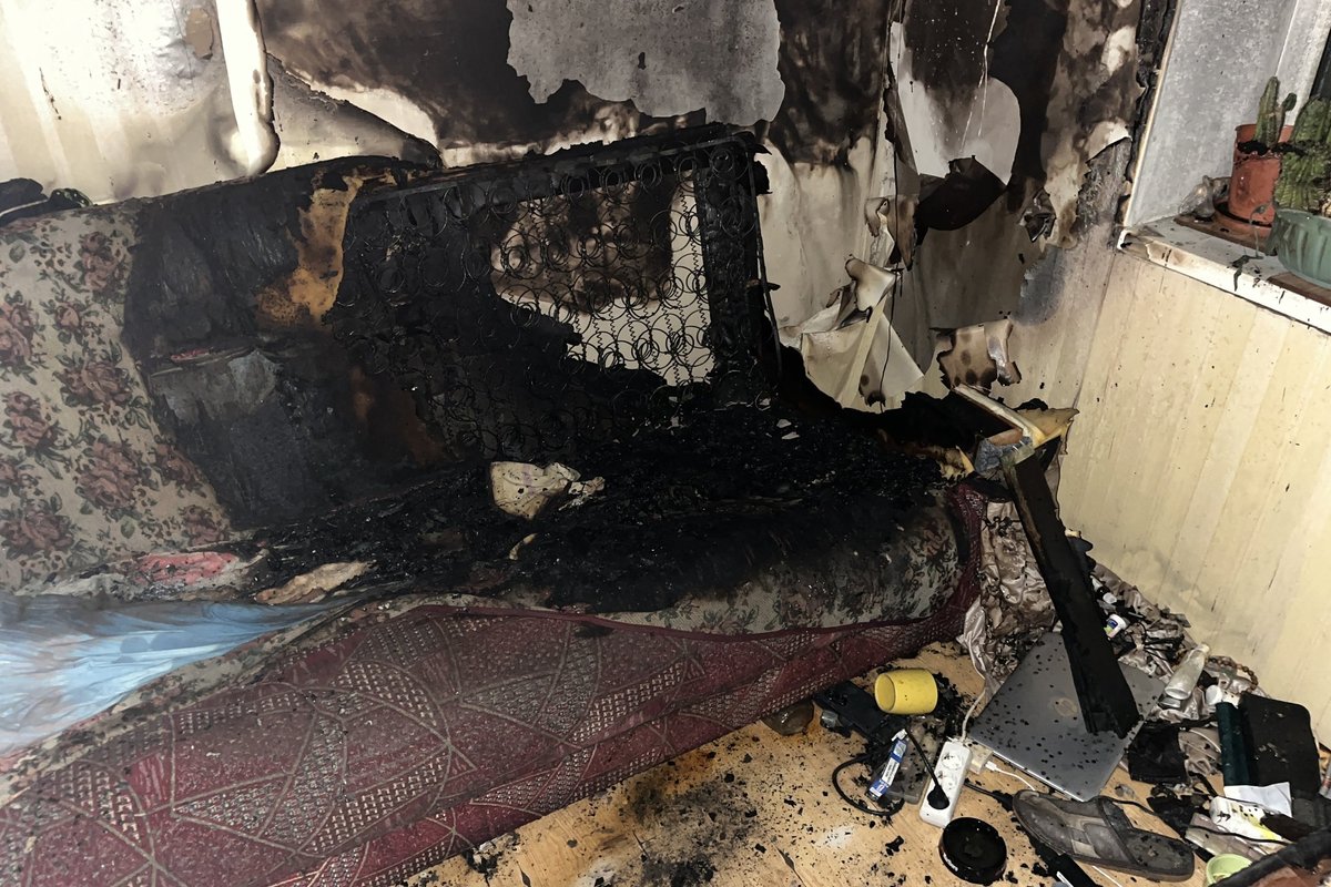 Sillamäel päästeti põlevast kortermajast viga saanud mees ja kass