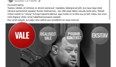 FAKTIKONTROLL | Aktivist levitab võltsitud fotot Ukraina parlamendispiikrist