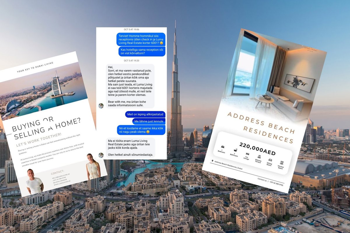 Briti armukelm Ühendemiraatides. Eestlanna vahendatud Dubai luksuskorter tekitas kaasmaalasele 8250-eurose kahju