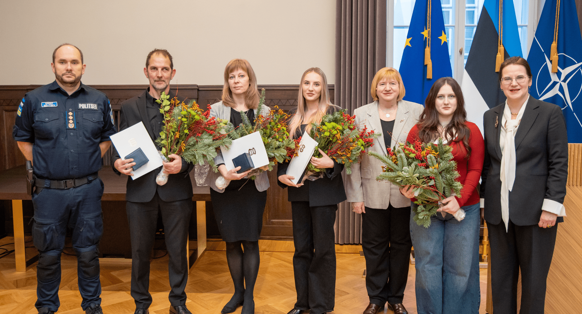 Kodanikujulguse aumärgi sai neli julget inimest - Tre Raadio