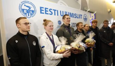 FOTOD | Euroopa meistrid Jefimova ja Tribuntsov võeti lennujaamas pidulikult vastu - Delfi Sport