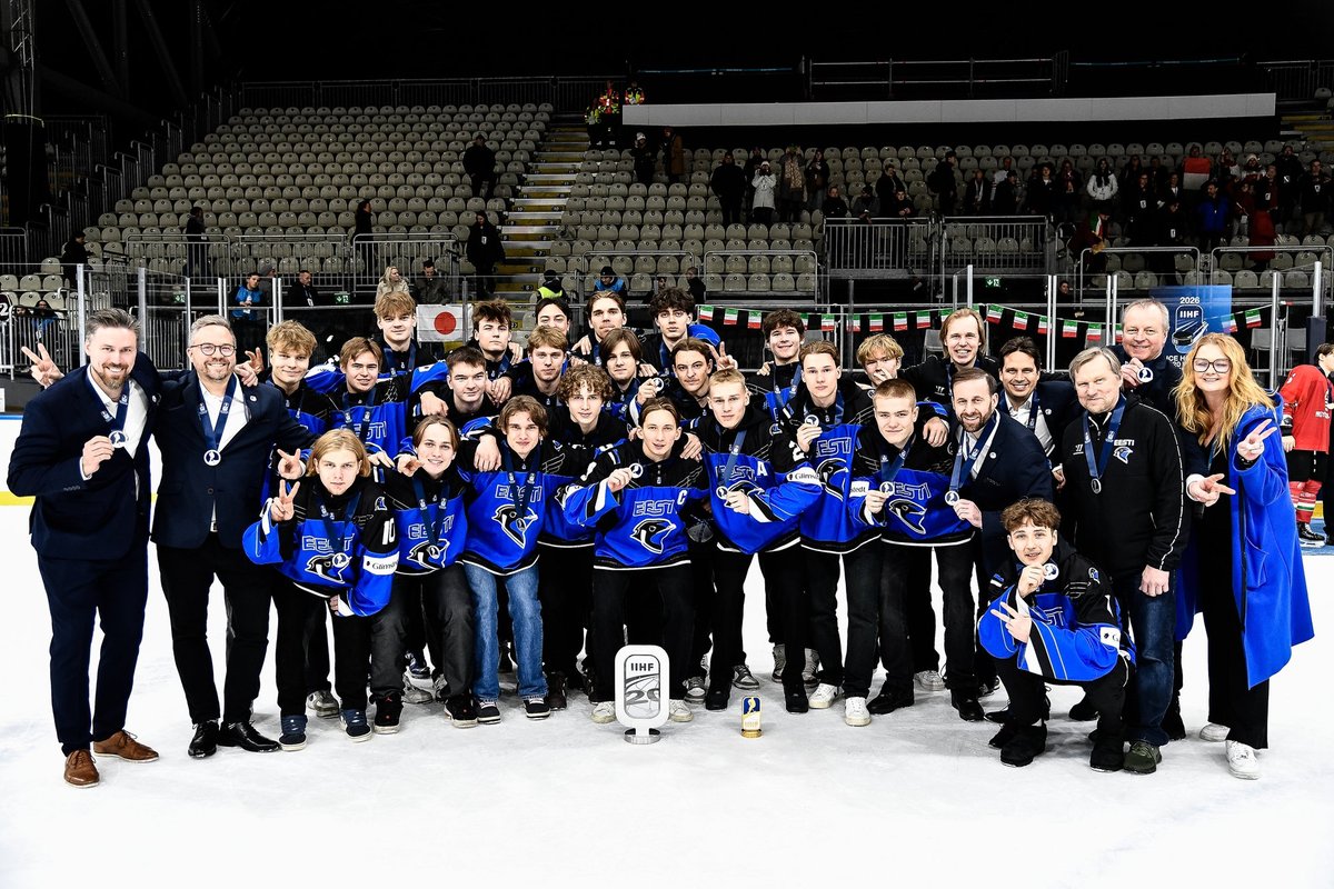 Eesti jäähoki noortekoondis võitis ajaloolise MM-medali