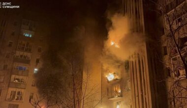 Vene armee droonid tabasid Ukrainas kõrghoonet, seitse inimest sai vigastada