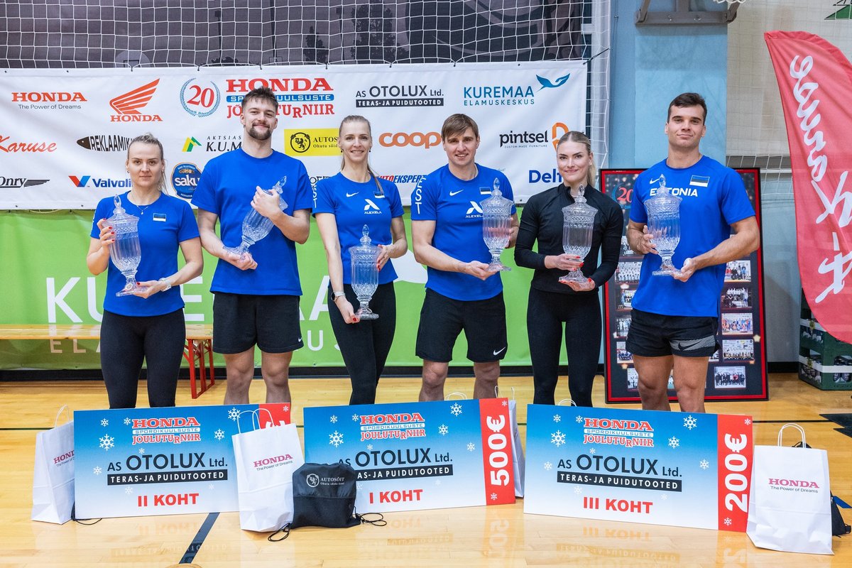 FOTOD JA VIDEO | Spordikuulsuste jõuluturniiri võitsid teist aastat järjest Lehis ja Novosjolov