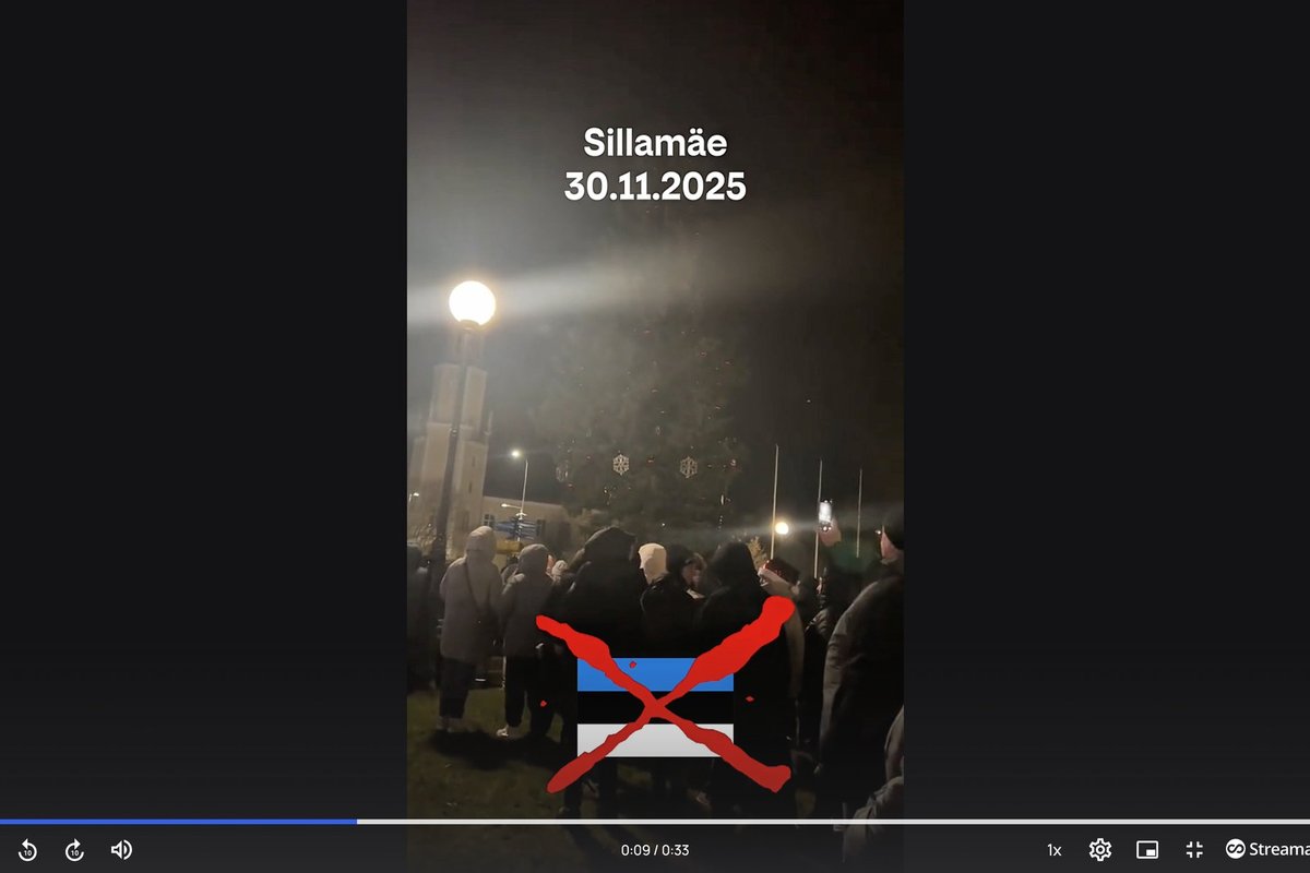 VIDEO | Sillamäel süttisid jõulukuuse tuled vene keele saatel