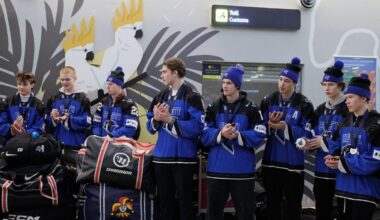 VIDEO JA FOTOD | Hõbedane Eesti U20 hokimeeskond võeti pidulikult vastu. „Võitu tähistasime limonaadiga“