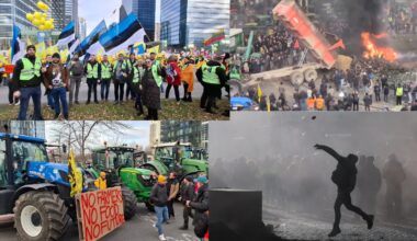 VIDEO! Tuhanded põllumehed kogunesid ELi peakorteri ette "kommunismivastasele" meeleavaldusele